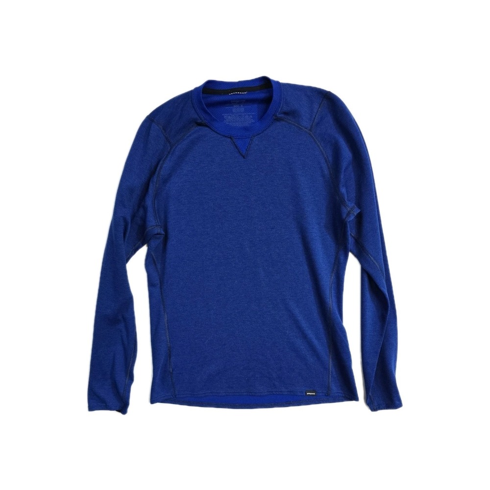 Patagonia Men's‎ Base Layer Shirt  M Blue Polyester